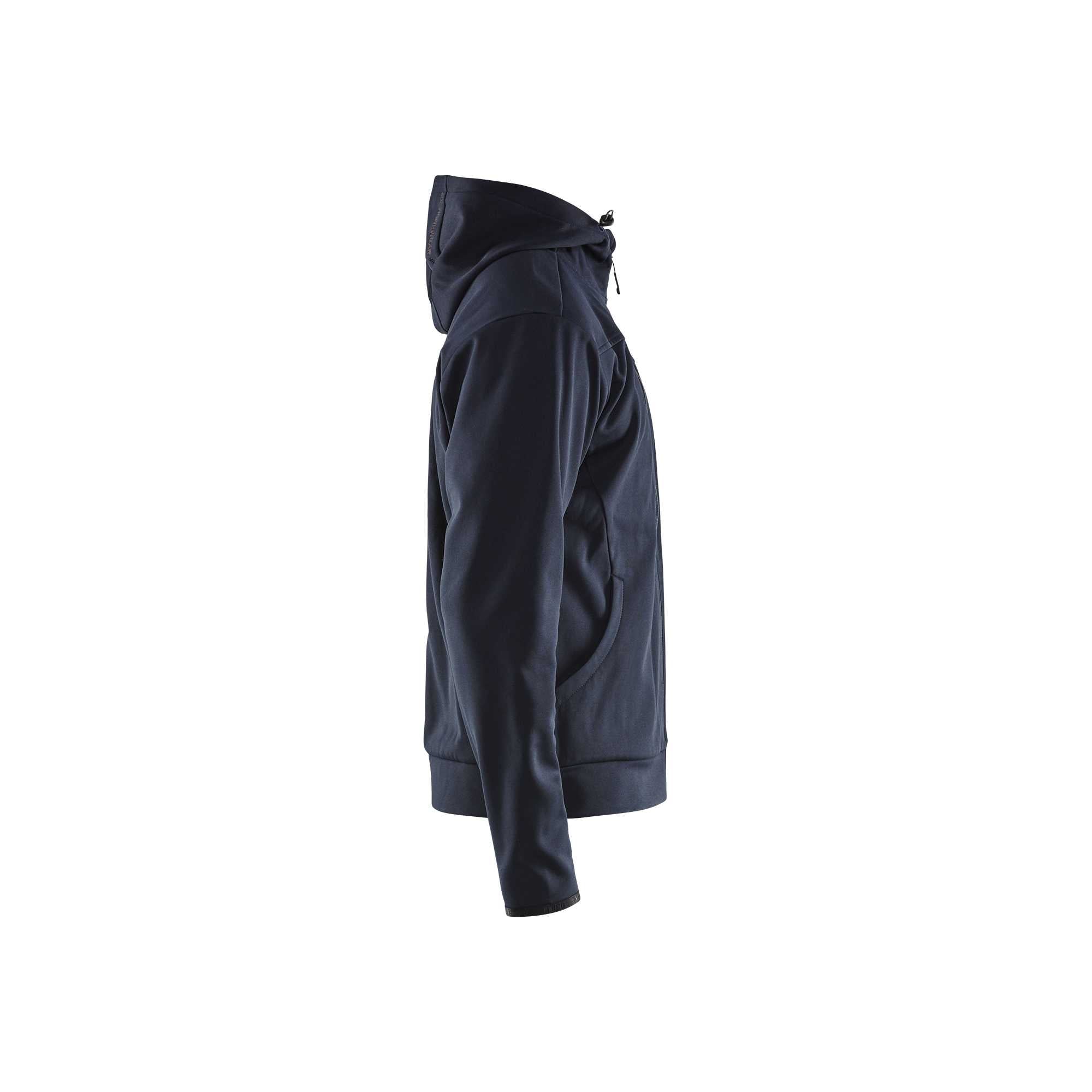 BLAKLADER 33632526 Hoodie With Full Zip Hoodie Work Sweatshirt MEN - Pique Fleece